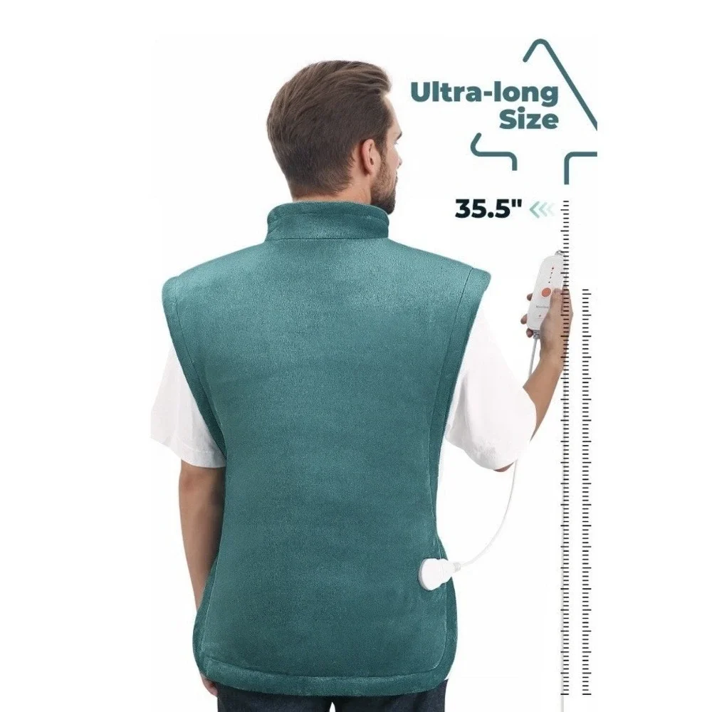 MaxKare Large Heating Pad 24x40 Green Back & Shoulder Pain Relief NIB